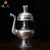 居家用品摆件尼泊尔灌顶全铜光面大号净水瓶奔巴壶贲巴壶