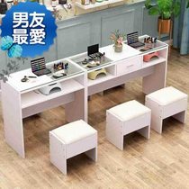 Manicure table simple manicure table and chair set economical double manicure table work table z single small table 12