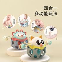 Newborn baby caressing the ball tactile grip tactile 53961 sense grasping hole ball grasping sense system training button hole