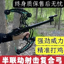 50-shot composite bow steel ball archery all-metal pulley dual-purpose burst high-power slingshot ultra-high precision outdoor