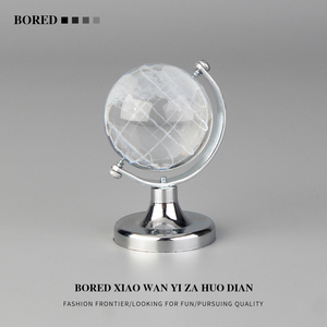 When You'Re Bored, Place a Mini Globe! Crystal Ball Office Desk Decoration Creative Ornament Gift
