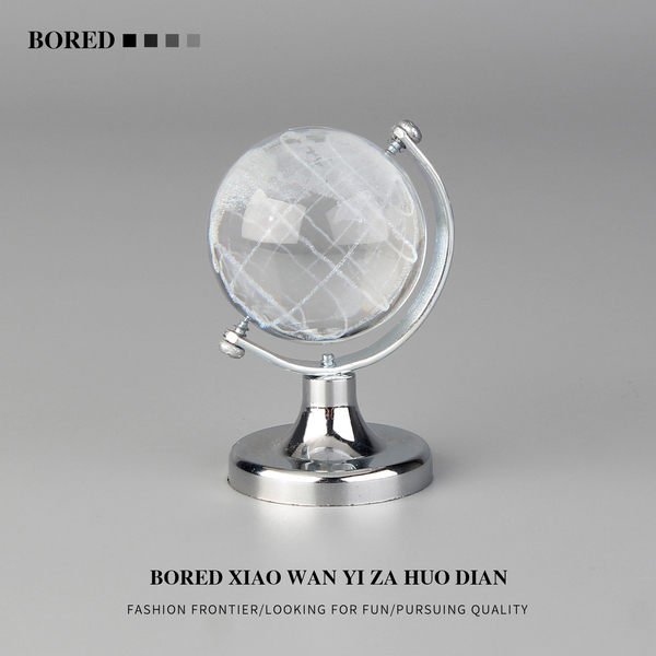 When You'Re Bored, Place a Mini Globe! Crystal Ball Office Desk Decoration Creative Ornament Gift