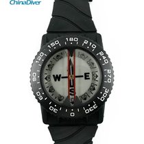 Diving compass underwater luminous compass watch liquid-filled compass direction watch wrist tube clip wearing professional equipment
