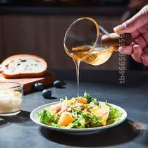 Mini wooden handle] Adjust Japanese-style pot with tip spout condensed milk cup milk glass grandma jar small milk coffee belt