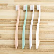 New toothbrush soft-bristled fine hair adult model home macaron Japanese style Korean portable family size small head couple