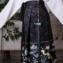 Horse face skirt accessories forbidden long style womens ancient style waist pendant waist pendant new Chinese style imitation jade pendant tassel waist pendant