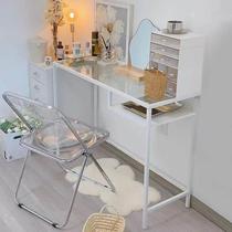 New cream style dresser glass makeup table modern simple small apartment girls bedroom home office desk