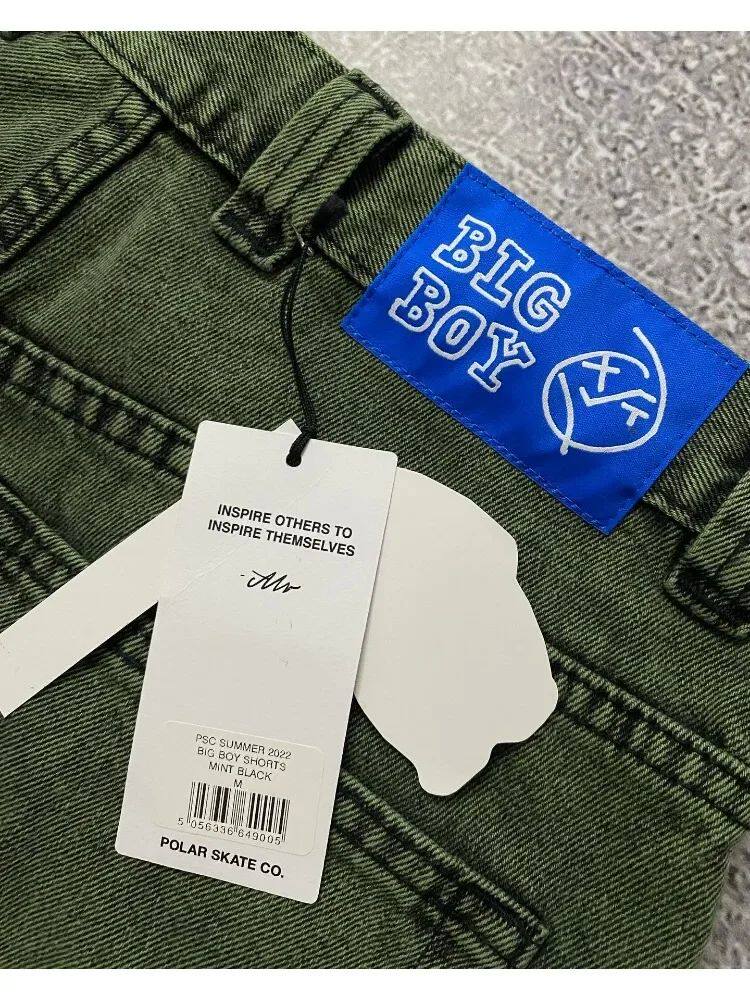 Езда штаны retro hip hop cartoon graphic streetwear denim shorts y2k