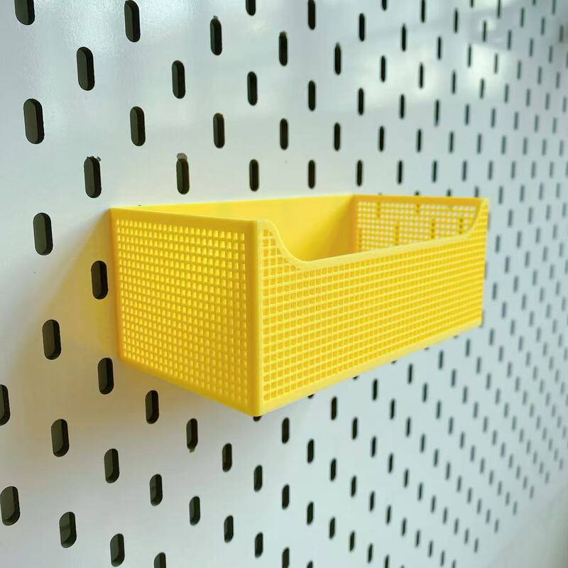 Suitable for Ikea Skadis Ikea Pegboard Accessories, Can Be Converted into Metal Round Holes, Basket Storage Box