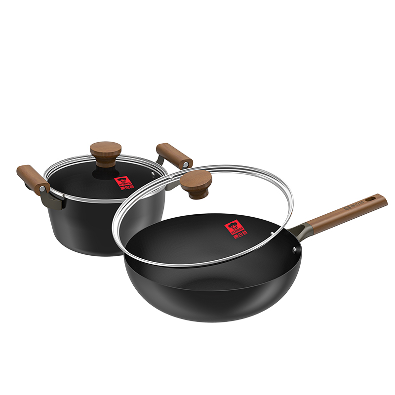 康巴赫有钛不粘锅具两件套32cm炒锅+22cm汤锅  LPB-W02T
