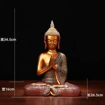 High-end new Thai Buddha statues home decorations handicrafts small ornaments entrance wine cabinets Southeast Asian style Thai meals