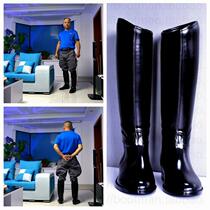 New PVC British Harry Horse Boots