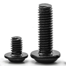 PWM cross round head black belt machine screw pan head belt meson machine screw M2 5 M3 M4 M5 M6