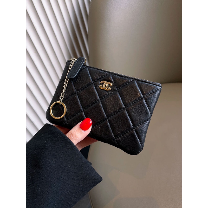 2026 New Genuine Leather Zipper Small Wallet Ultra-Thin Multifunctional Key Case High-End Top Layer Cowhide Small Chanel-Style Soft 2026 New Genuine Leather Zipper Small Wallet Ultra-Thin Multifunctional Key Case High-End Top Layer Cowhide Small Chanel-Style Soft