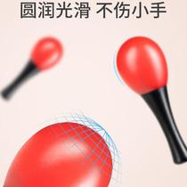 Small sand hammer baby red baby hand grasp hearing pursuit training toy sand egg rattle ball educational early education listening