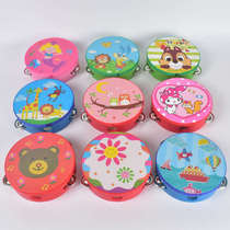 Childrens tambourine wooden kindergarten teacher performance ling drum Orff musical instrument baby hand clapping