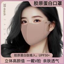 Sun Protection (24 New Masks) Thin Collagen Sun Protection Eye Corner Breathable Washable Three-dimensional