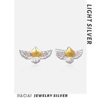 Goro Takahashi Golden Eagle earrings for men and women Japanese S925 sterling silver color niche earrings and earrings