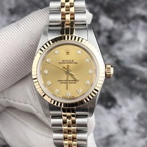 Second-hand Rolex Womens Datejust 79173 scale diamond folding buckle gold ladies automatic manipulator