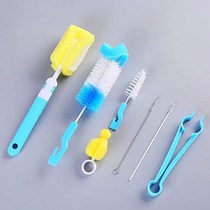 Baby Bottle Brush Set Infant Nipple 360-degree Rotating Clea