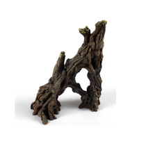 Nomo reptile pet daily breeding box tortoise lizard chameleon simulation dead tree cave avoidance decorative landscaping resin