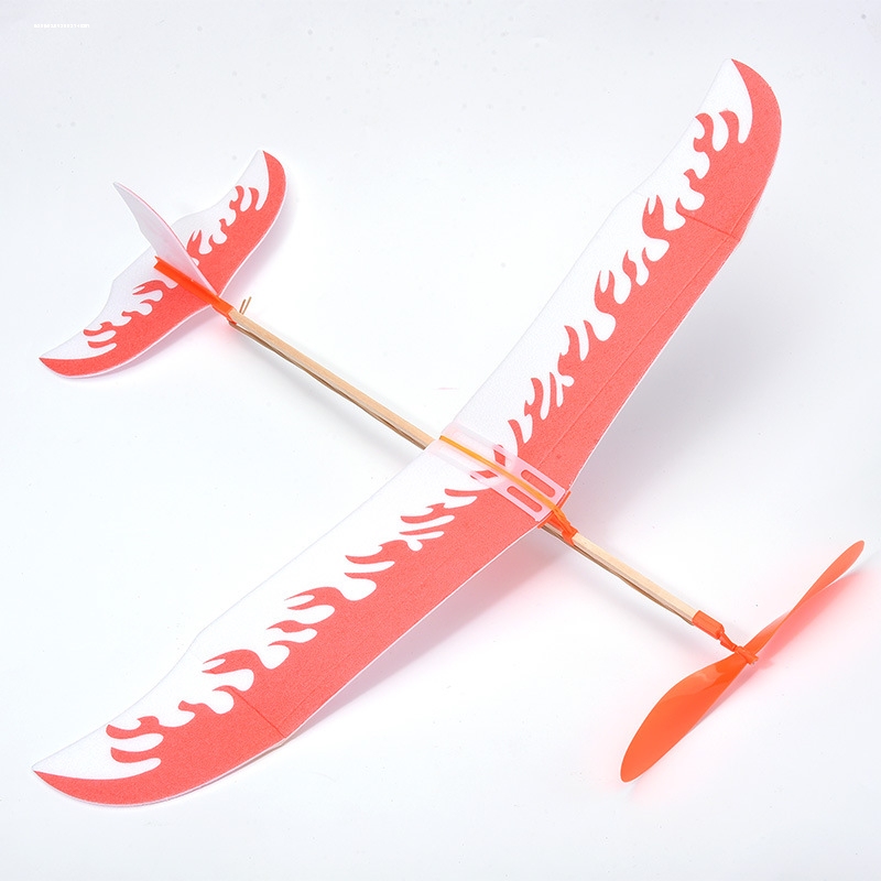 Thunderbird Rubber Band Powered Airplane Science Project DIY Handmade Glider Scientific Experiment Kit Materials