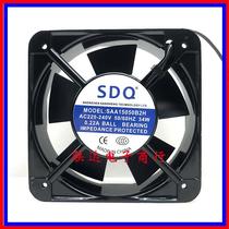 Brand new original SDQ SAA15050B2H AC 220V 34W 0 22A 15cm cooling cabinet fan