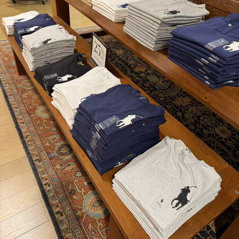 National Brand Polo Ralph Lauren Ralph Lauren Men's Crew Neck Short-Sleeve Pure Cotton Malaysian Label Classic T-Shirt