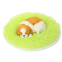 Legendog Solid Color Pet Sleep Mat Round Fluffy Soft Warm