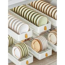 Luoxin stainless steel dish rack drain rack household cupboard dish pull basket kitchen pull-out dish storage rack