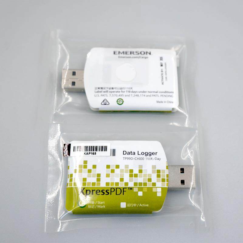 定制COPELAND艾默生Xpress PDF一次性使用温度记录仪器标签卡计GO