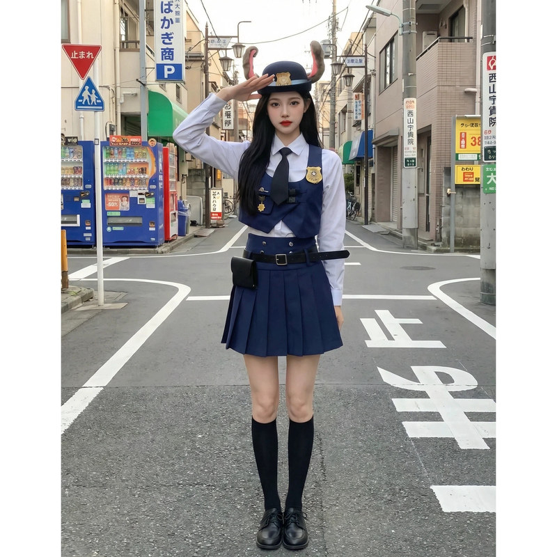 Crazy Animals 2 Global Comic Con Cinema Disney Outfit Rabbit Female Police Officer Costume Judy Cosplay Adult Set