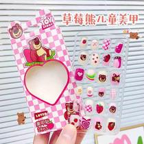 Cute and fun nail art cartoon ice and snow princess childrens handmade diy nail art stickers with adhesive backing and fake nails