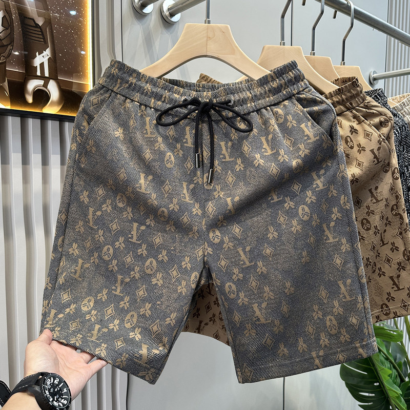 Lvаfgn Official Website European Goods Men's High-End Printed Casual Shorts 2025 New Summer Trendy Brand Outerwear Slim Fit Lvаfgn Official Website European Goods Men's High-End Printed Casual Shorts 2025 New Summer Trendy Brand Outerwear Slim Fit