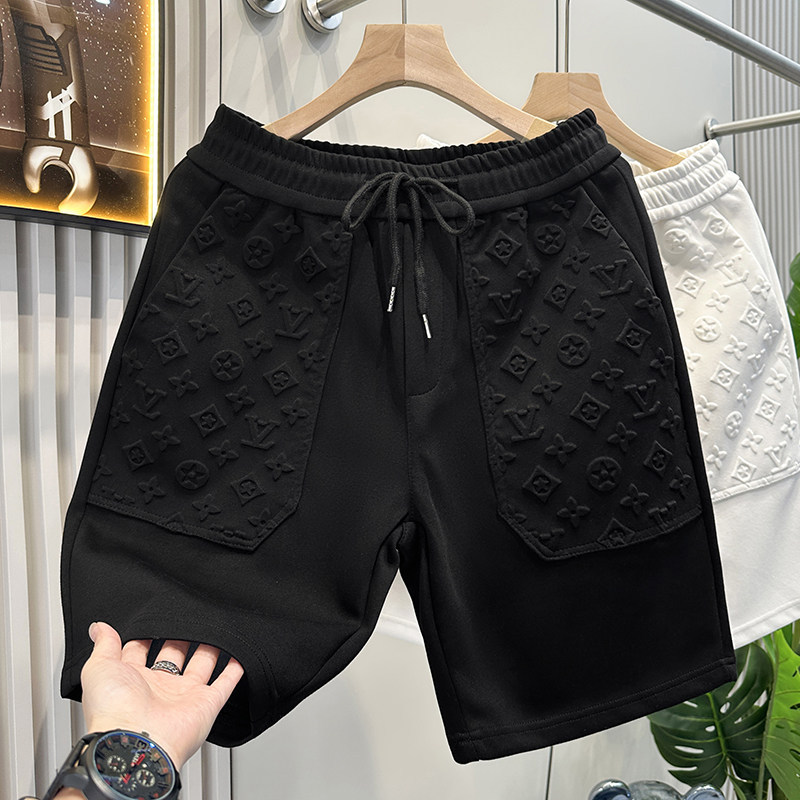 Lvаfgn Official Website European High-End Embossed Craft Casual Sports Shorts Men's Trendy Brand 2026 Summer New