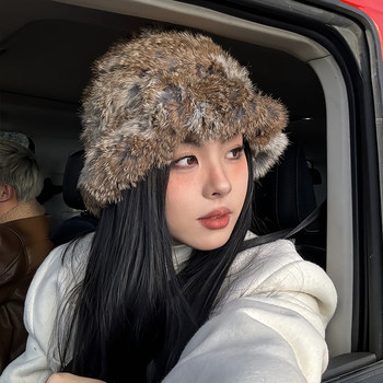 Plush fisherman hat, a must-have for traveling in western sichuan, thickened