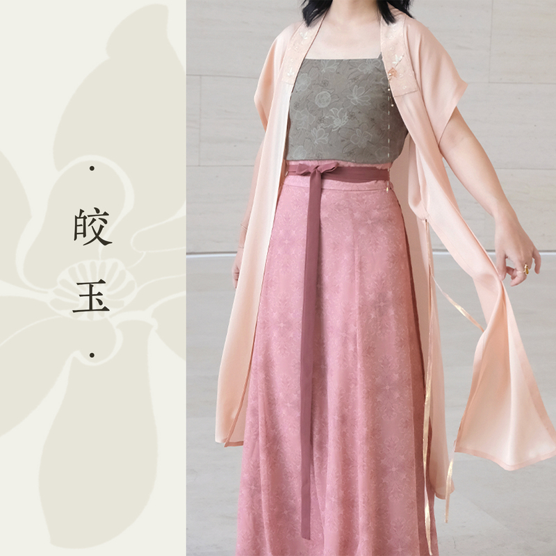 【Drunk Red Glaze】Jiaoyu (Jiao Yu) Original Printed Tang Dynasty Six-Panel Skirt/Song Dynasty Pleated Skirt