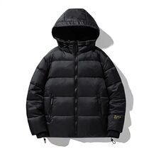 Men Down Jacket Warm Hooded Waterproof Jacket Coat Winter Me