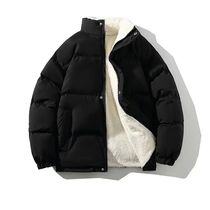 Winter Jacket Men Sreetwear Fleece Parkas Coat Male Loose Bu