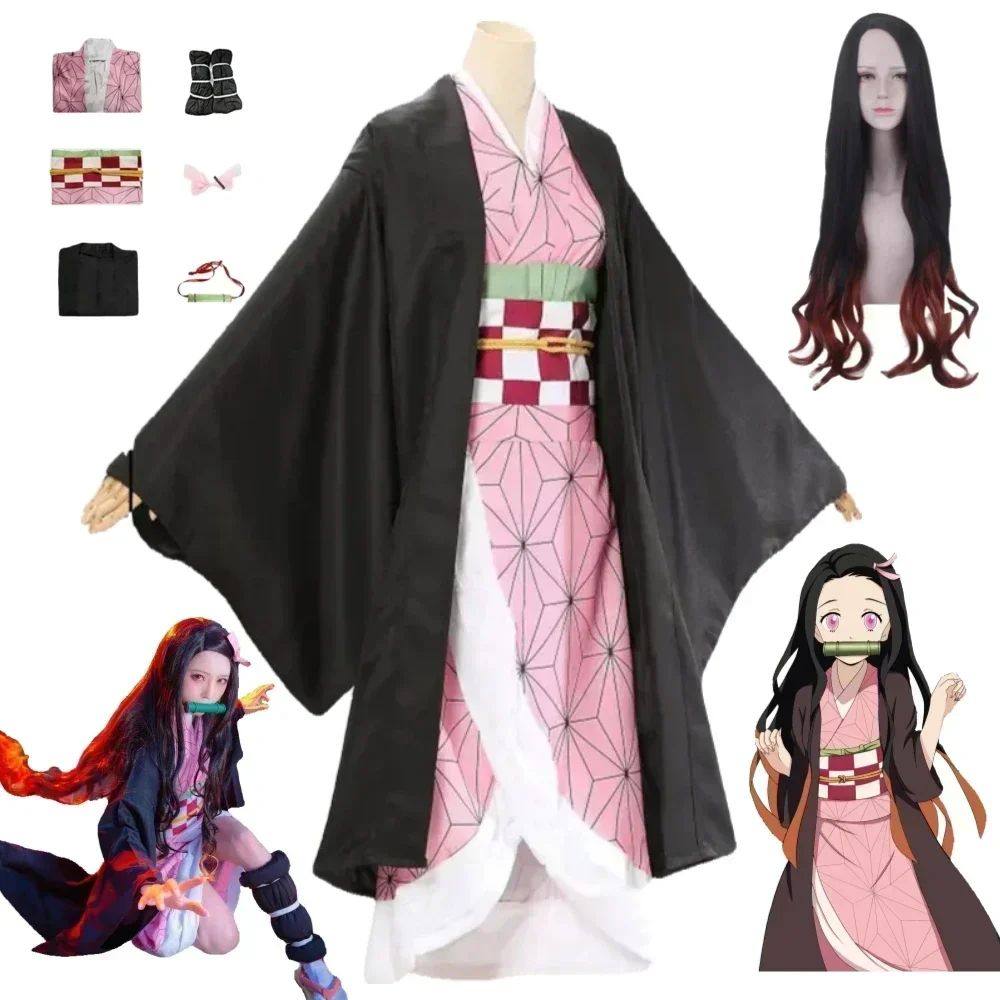 Kamado Nezuko Cosplay Kostuum Anime Kimono Kamado | Cuotas sin interés