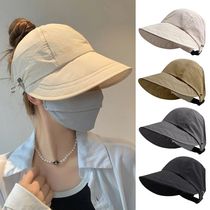 Wide Brim Hollow Top Sun Visors Hat Empty Top Adjustable Cap