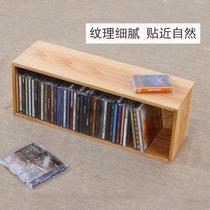 CD rack desktop CD storage rack HIFI audiophile old record collection box wooden vinyl LP record storage rack