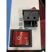 Chongguan power rocker switch KCD4 large ship switch 4 feet 2 gears 16A250V double card position with light 25*32MM
