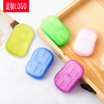 Travel disposable soap chips box soap paper portable hand wa