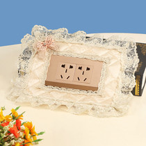 Socket blocking decoration custom 118 model switch frame cover fabric double switch sticker anti-dirty protection ugly wall sticker