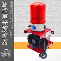 Intelligent sound and light integrated alarm ZTBJ-01 Shanghai Zhengtong high decibel alarm LED light black horn