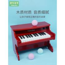 harippytim childrens wooden small piano baby ebao childrens piano mini musical instrument Qishengmeng can play and play