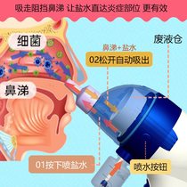 Infant and young childrens nasal washing and suction device electric household nasal irrigator newborns nasal congestion washing and suction device special