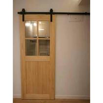 Custom fir log solid wood door interior door barn door set door room bedroom door swing door outdoor wooden door
