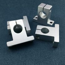 Slide table guide rail slider bearing slide rail round rod shaft new rod light rod rail U guide linear light axis seat bracket